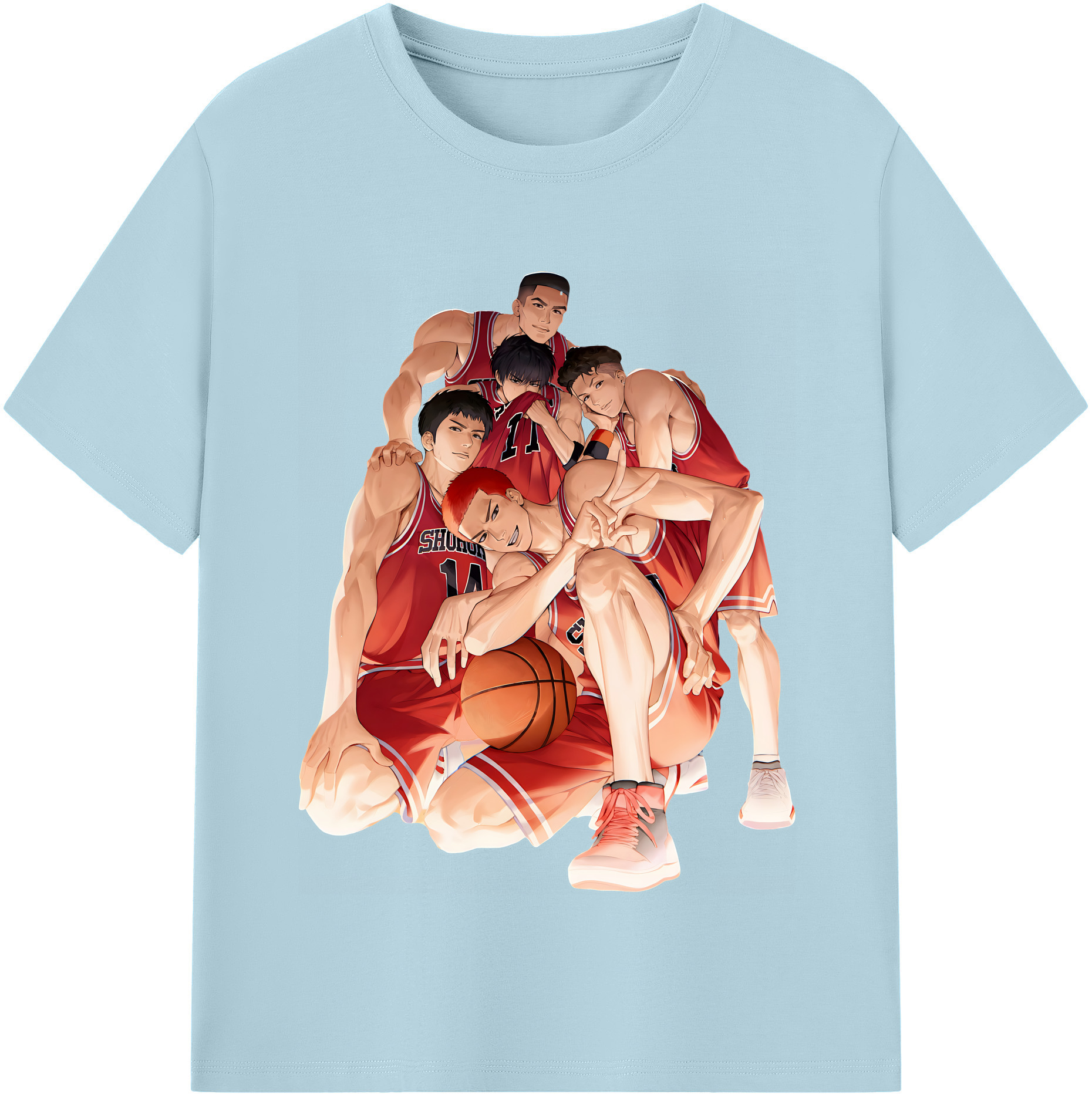 （画像用） SLAM DUNK／スラムダンク 綿100％半袖Tシャツ（フロントプリント）